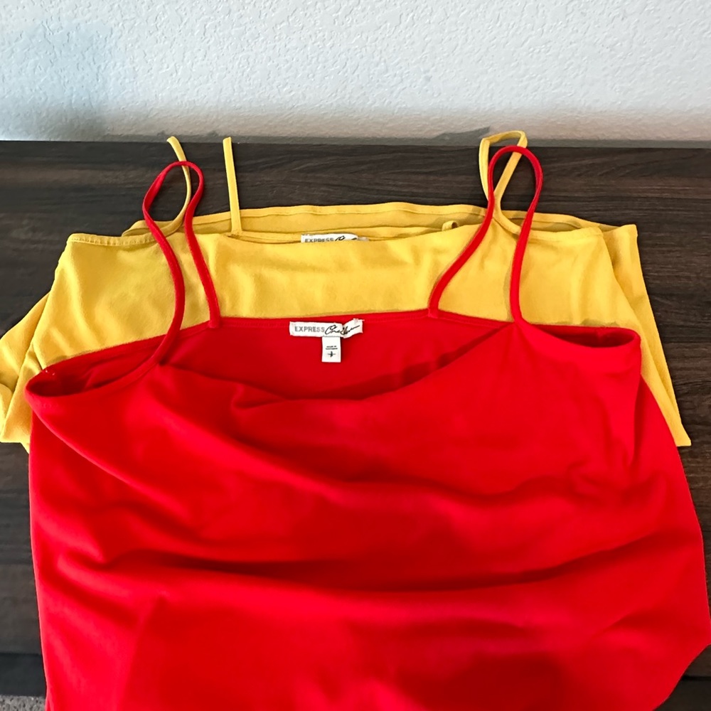 Strappy Red and Yellow Top